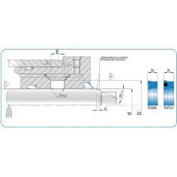 Rod Seal RSBI 150x200x37.5 BT